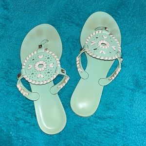 Teal jelly jack rodgers sandals